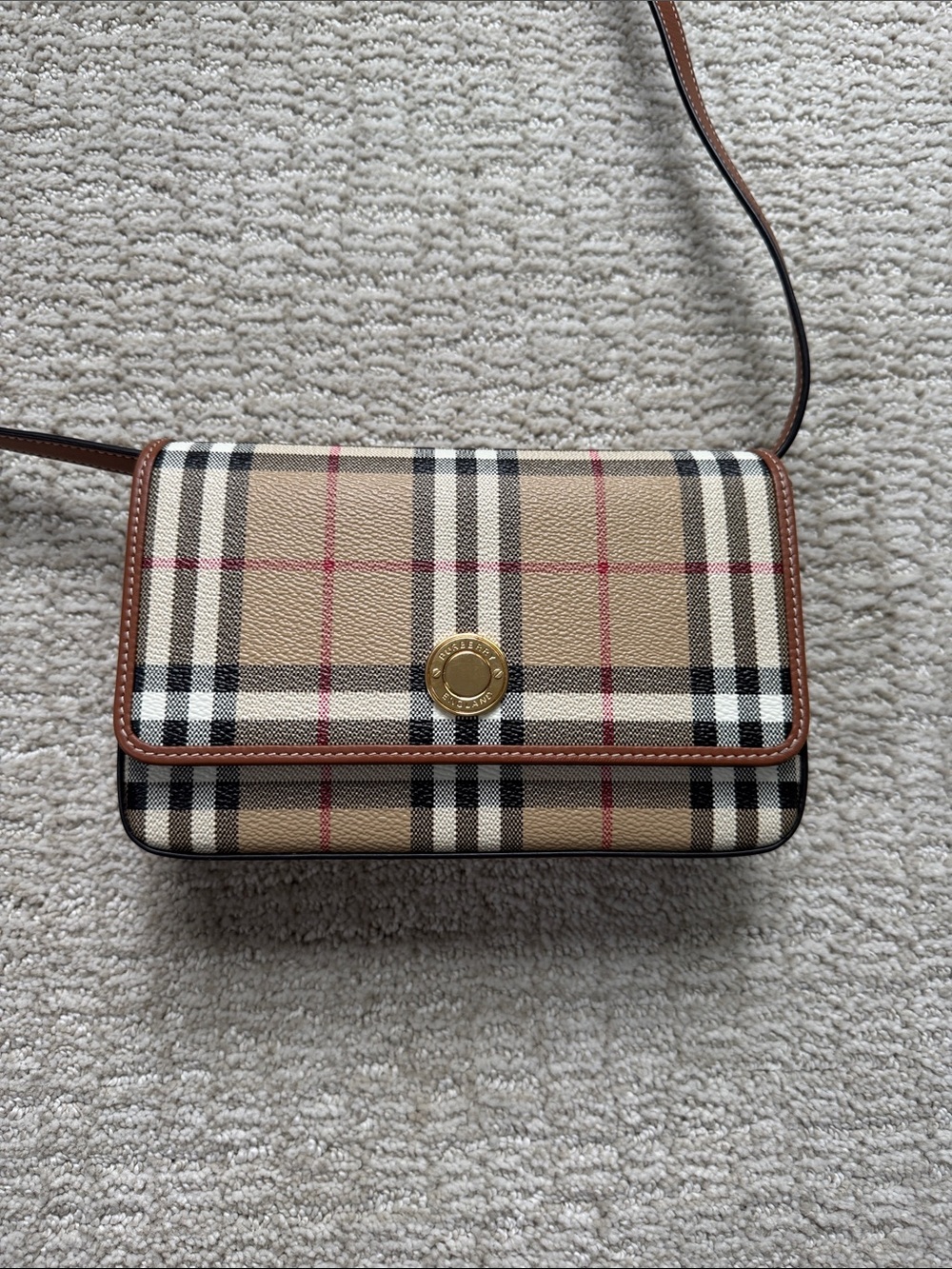 Burberry Hampshire Check Crossbody Bag